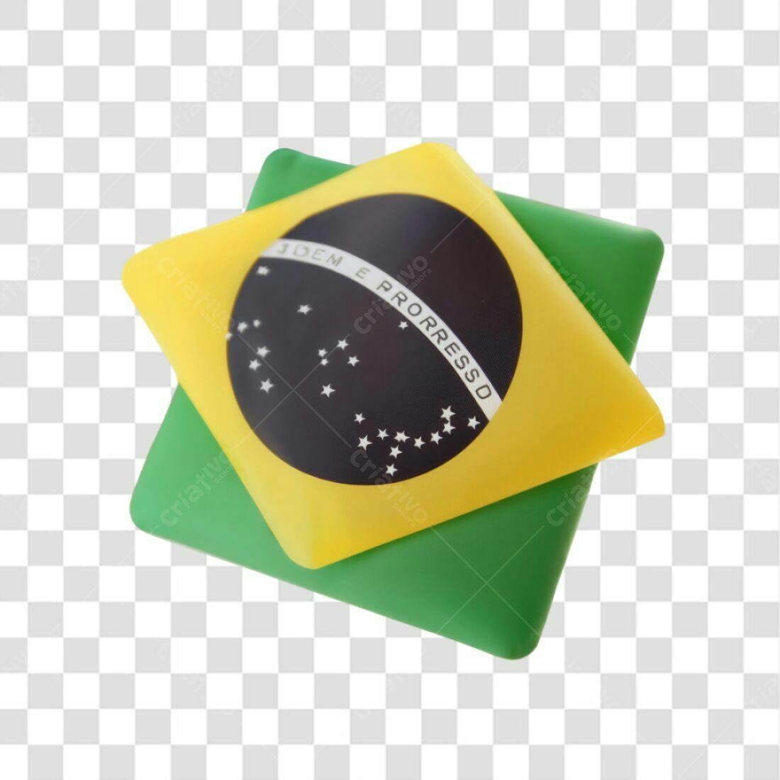 Icone Bandeira Brasil PNG com fundo transparente