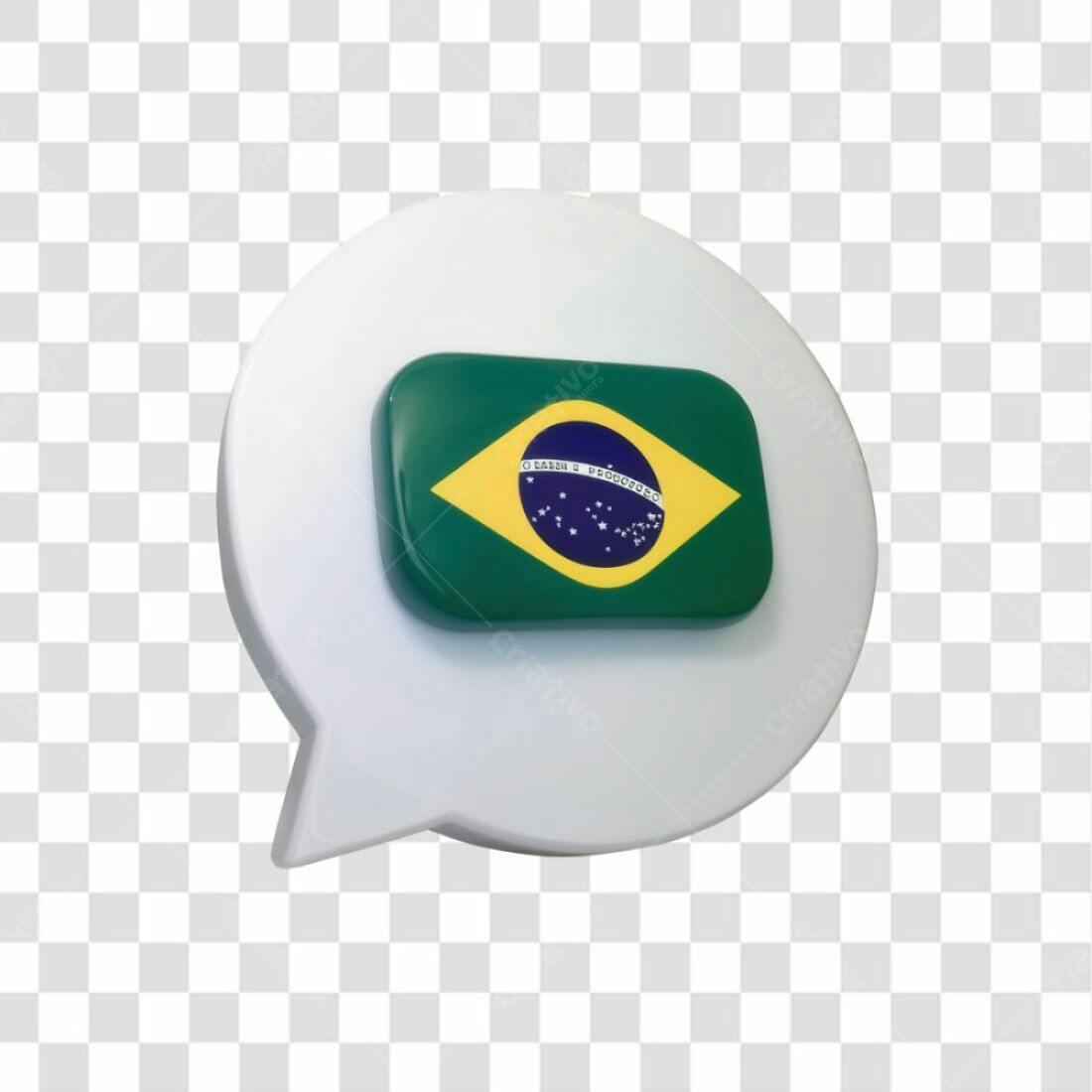 Icone Brasil Balão PNG com fundo transparente