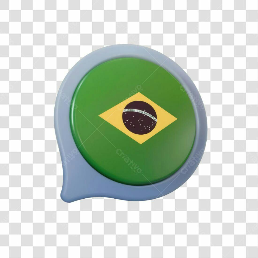 Icone Bandeira Brasil PNG com fundo transparente