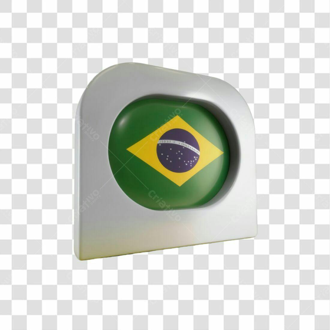Icone Bandeira Brasil PNG com fundo transparente