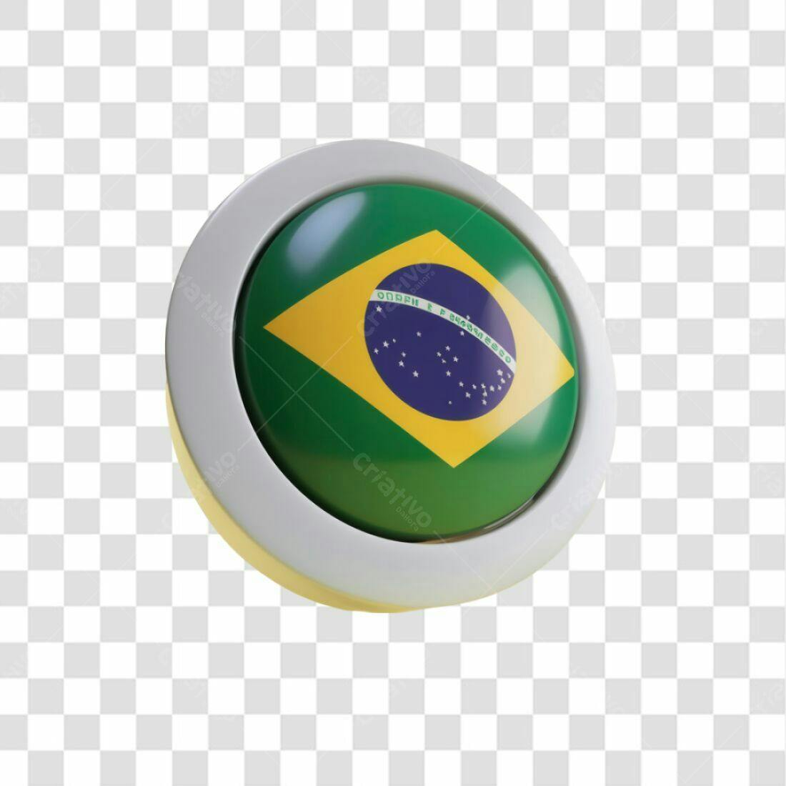 Ícone Bandeira Brasil PNG com fundo transparente
