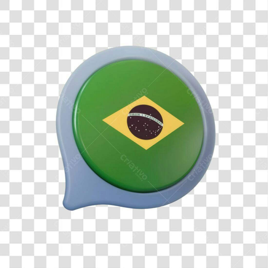 Icone Bandeira Brasil PNG com fundo transparente