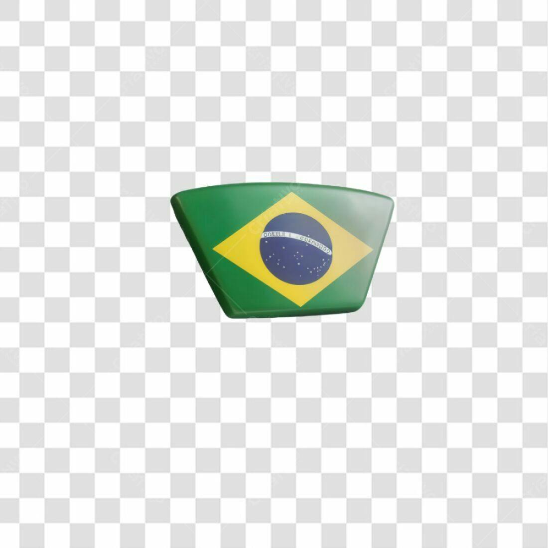 Icone Bandeira Brasil PNG com fundo transparente