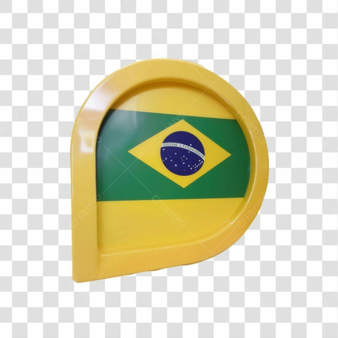 Icone Bandeira Brasil PNG com fundo transparente