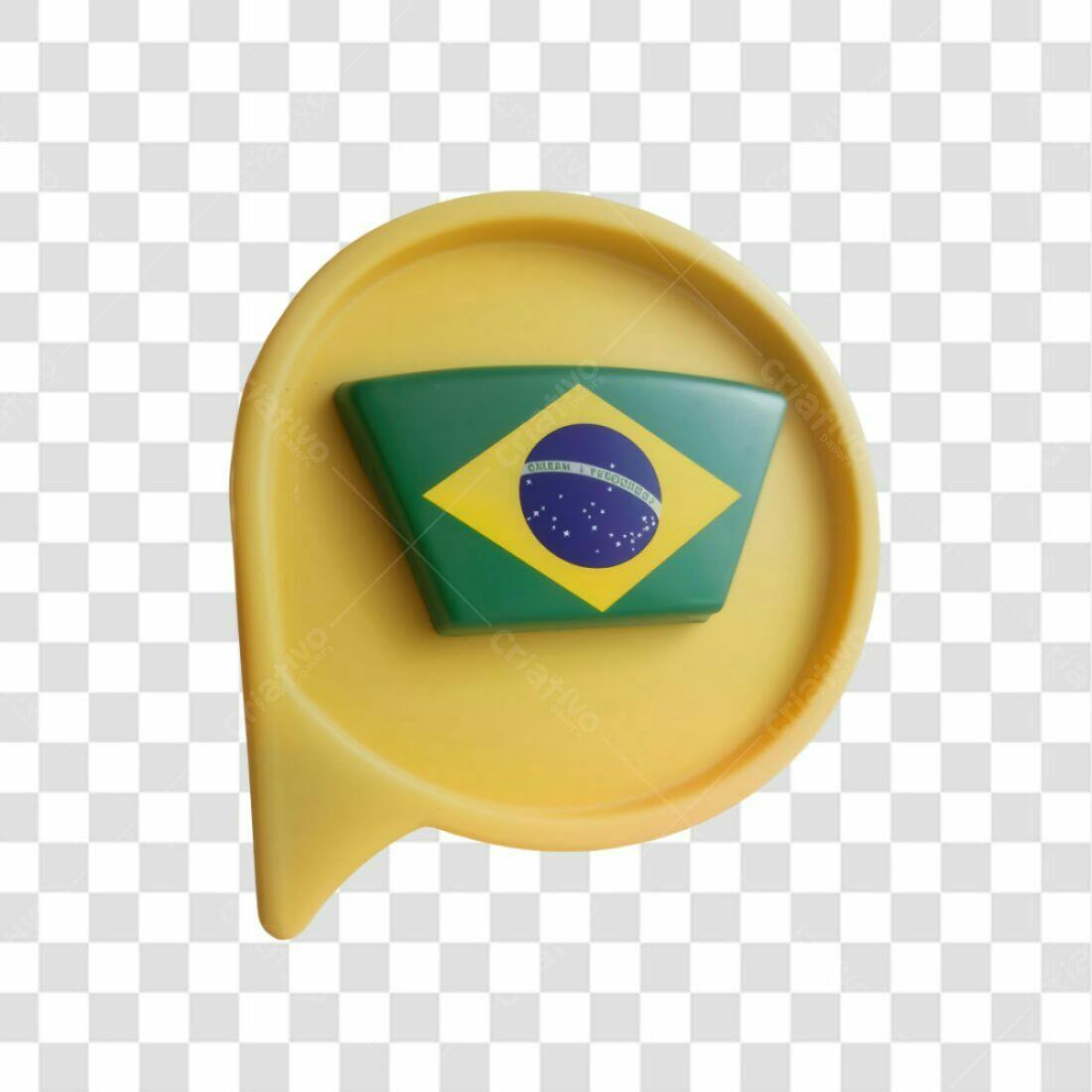 Ícone Bandeira Brasil PNG com fundo transparente