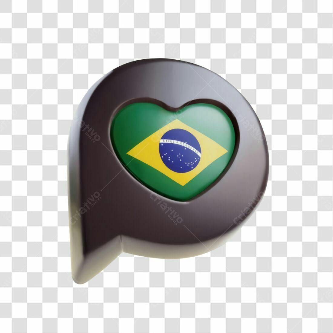 Icone Brasil Dia da Independência PNG com fundo transparente