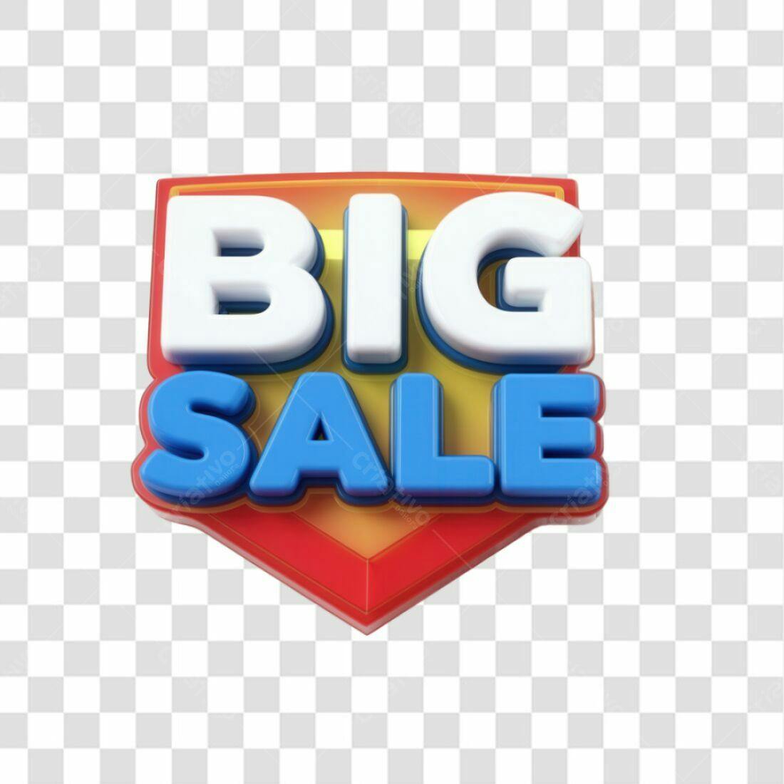 Selo Big Sale PNG com fundo transparente