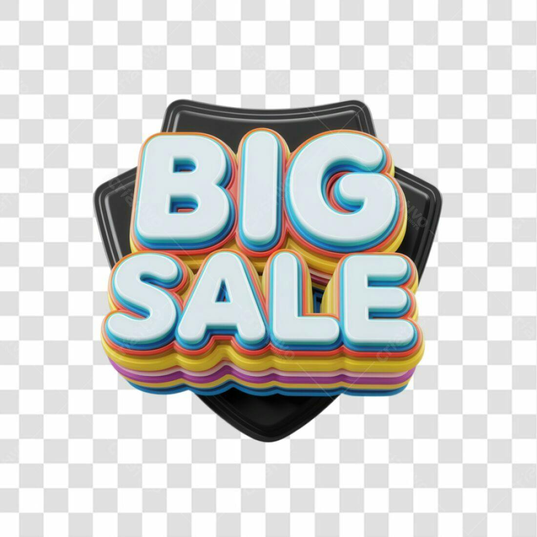 Selo Big Sale PNG com fundo transparente