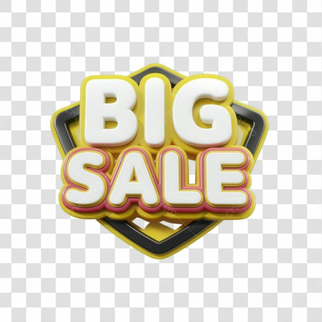 Selo Big Sale PNG com fundo transparente