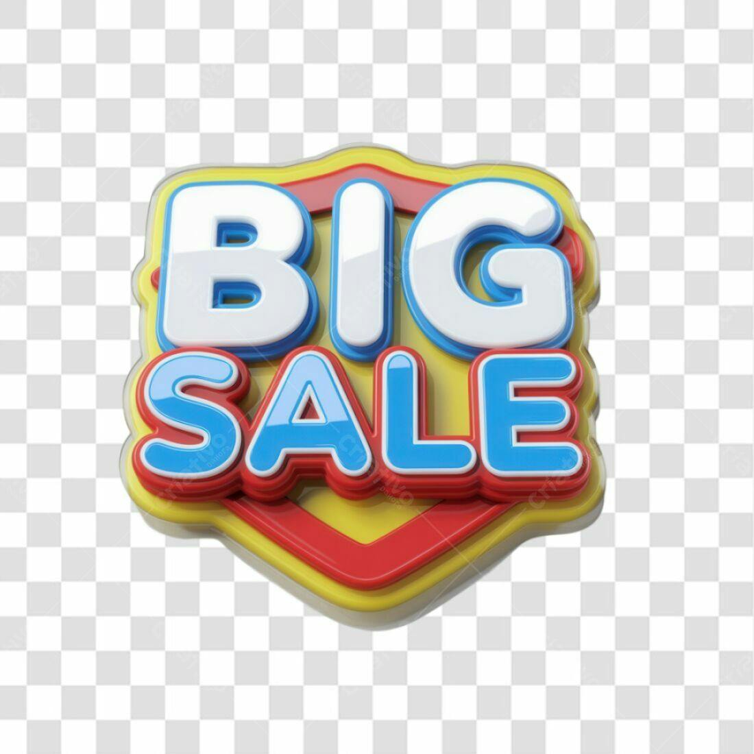 Selo Big Sale PNG com fundo transparente