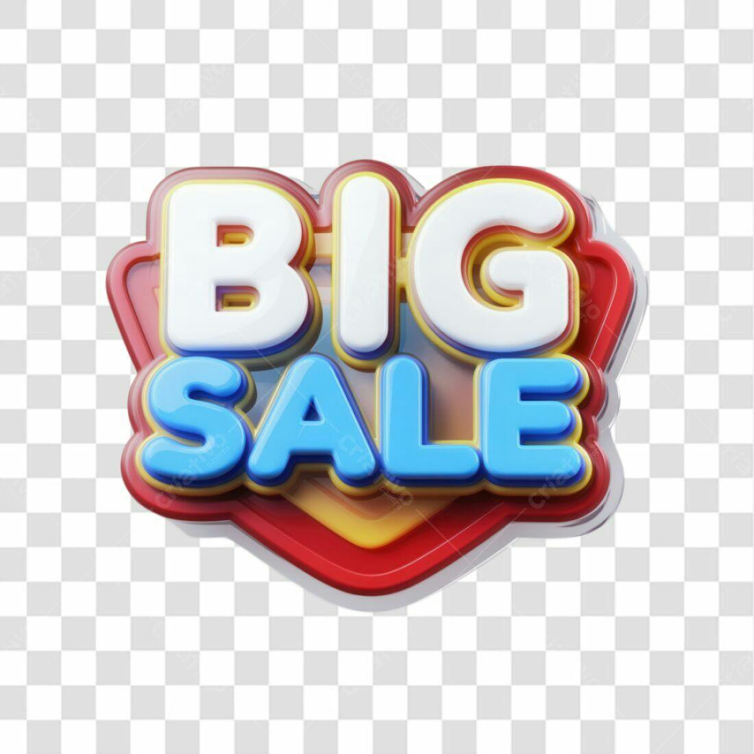 Selo Big Sale PNG com fundo transparente
