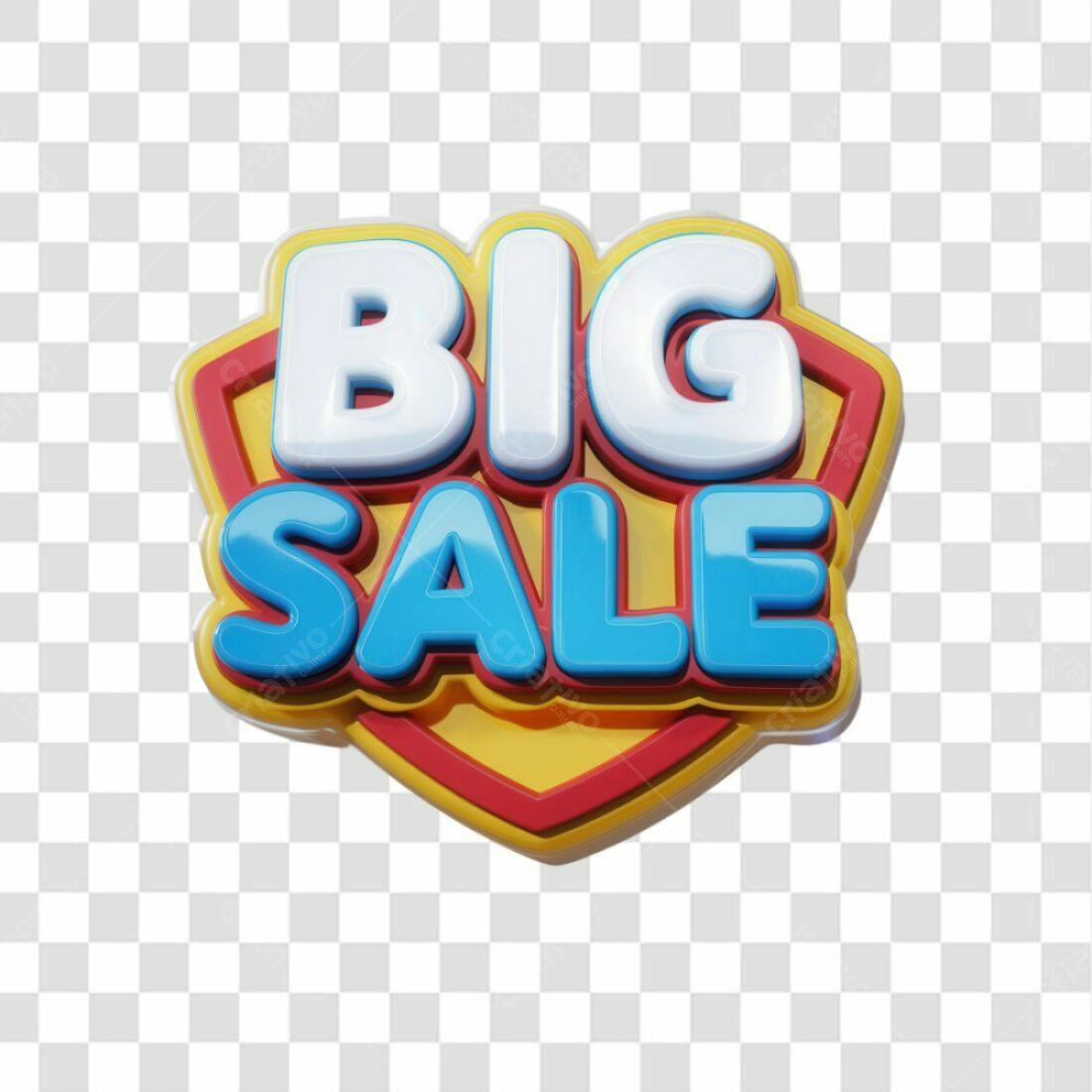 Selo Big Sale PNG com fundo transparente