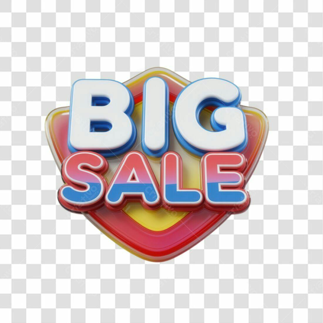 Selo Big Sale PNG com fundo transparente