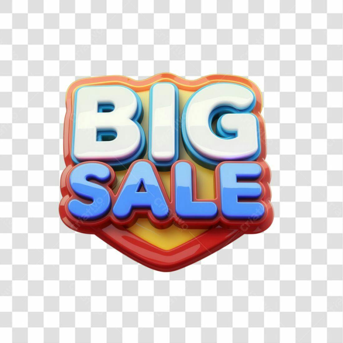 Selo Big Sale PNG com fundo transparente