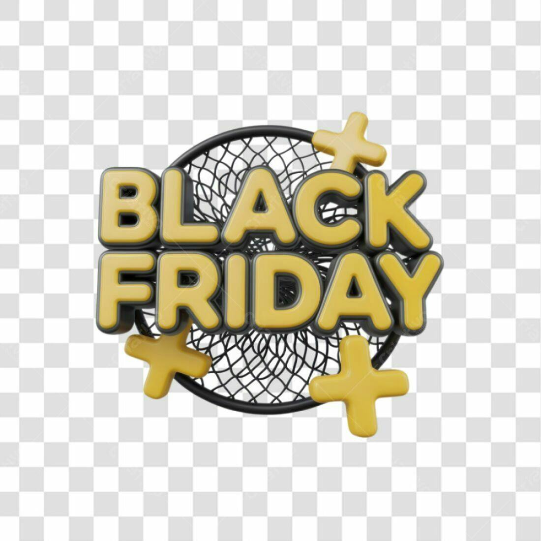 Banner Black Friday PNG com fundo transparente