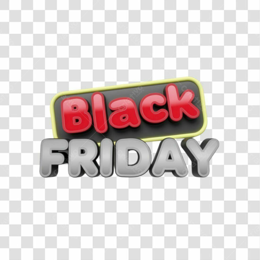 Banner Black Friday PNG com fundo transparente