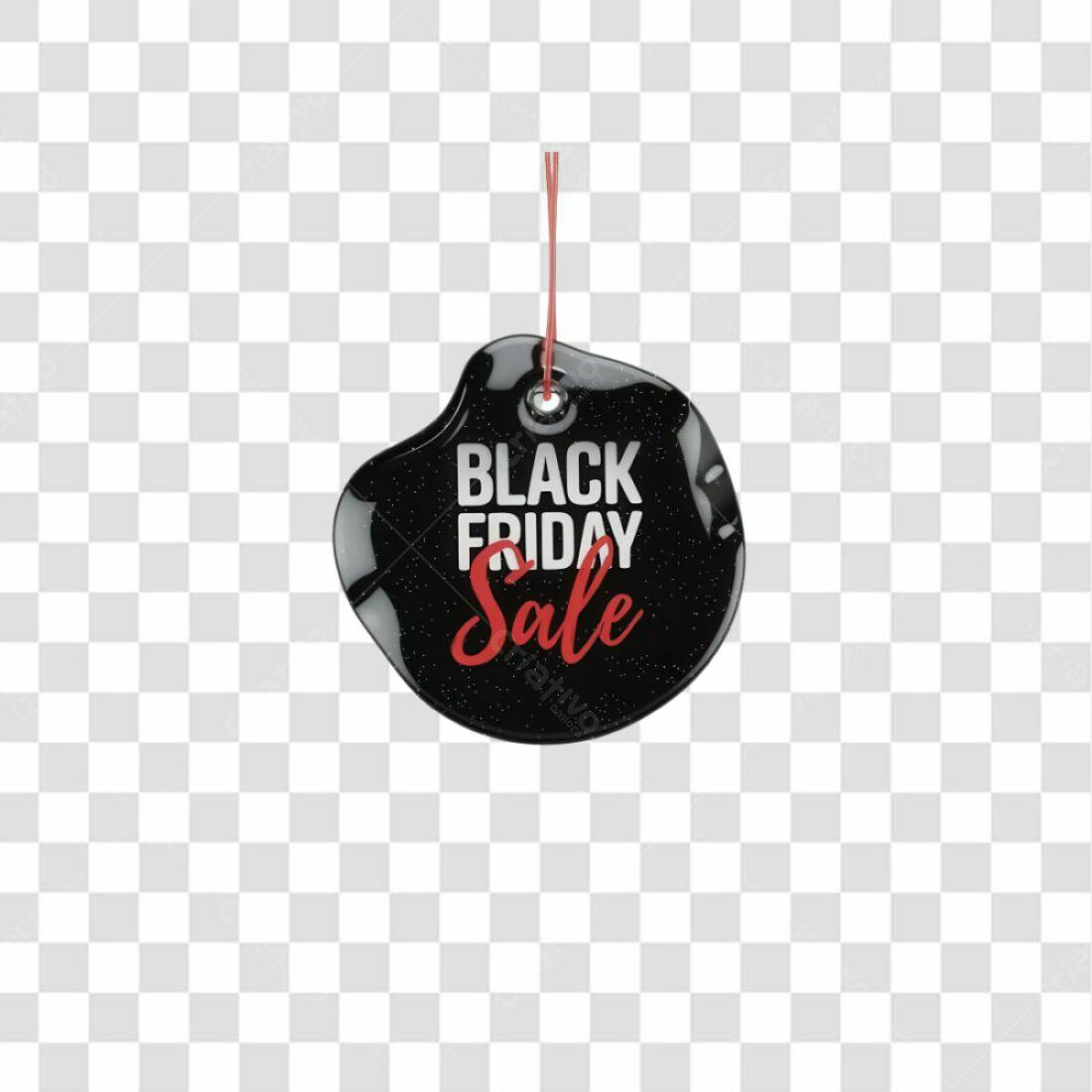 Selo Black Friday PNG com fundo transparente