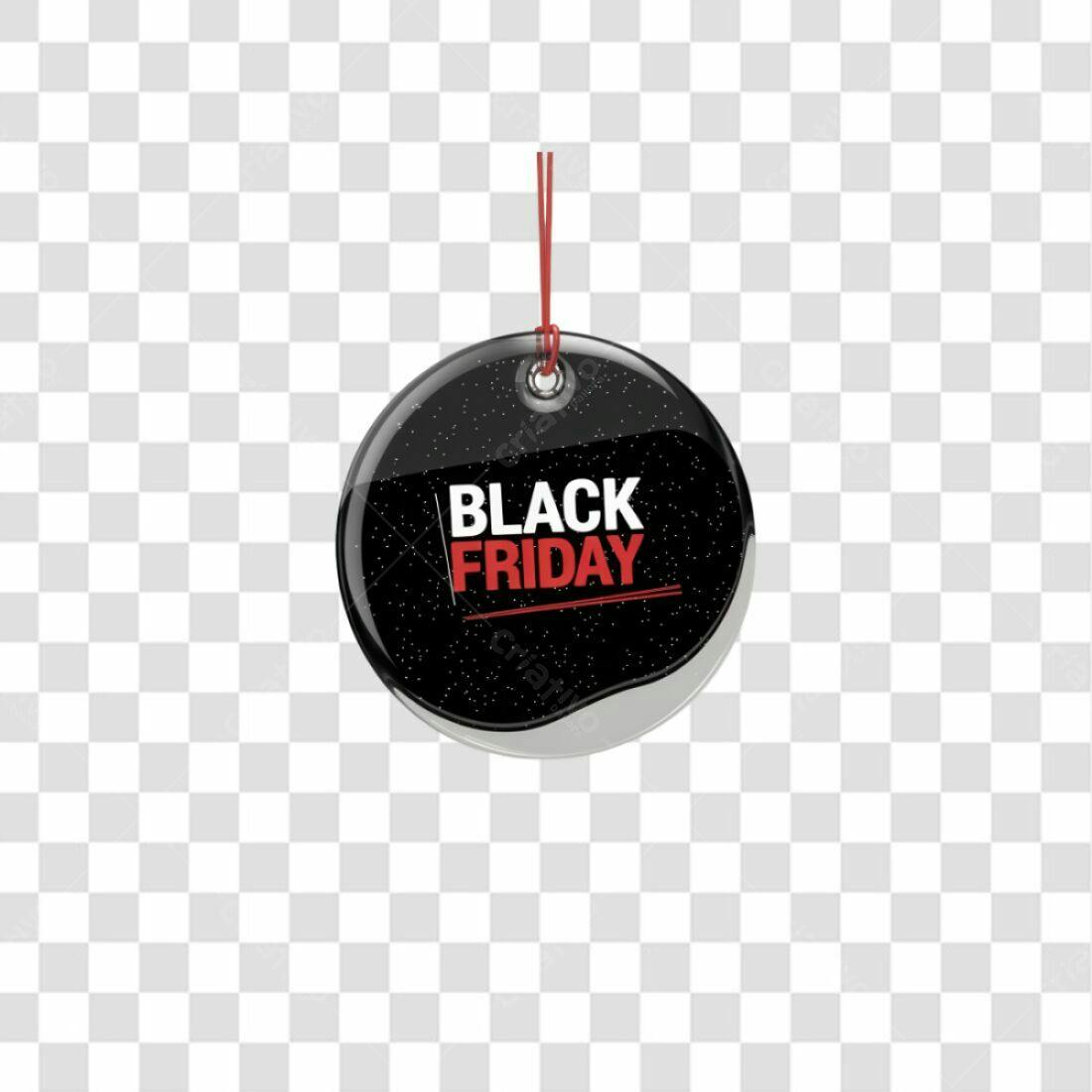 Selo Black Friday PNG com fundo transparente