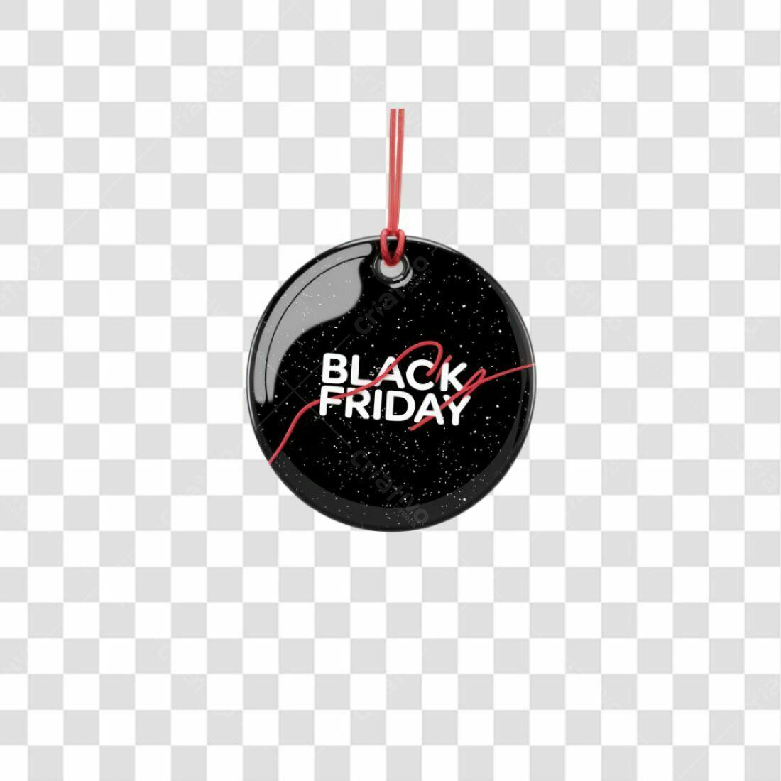 Selo Black Friday PNG com fundo transparente