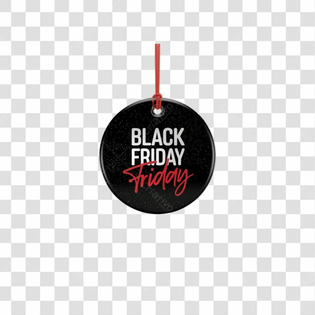 Selo Black Friday PNG com fundo transparente