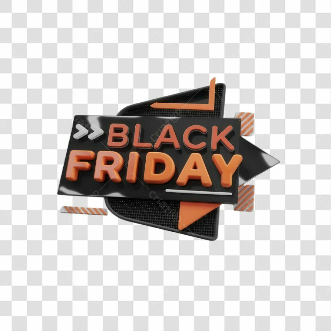 Banner Black Friday PNG com fundo transparente