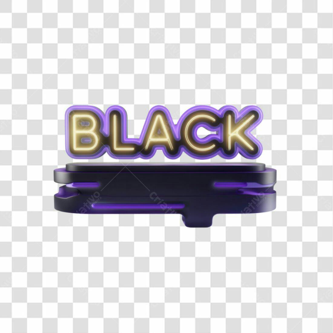 Icone Black Friday PNG com fundo transparente