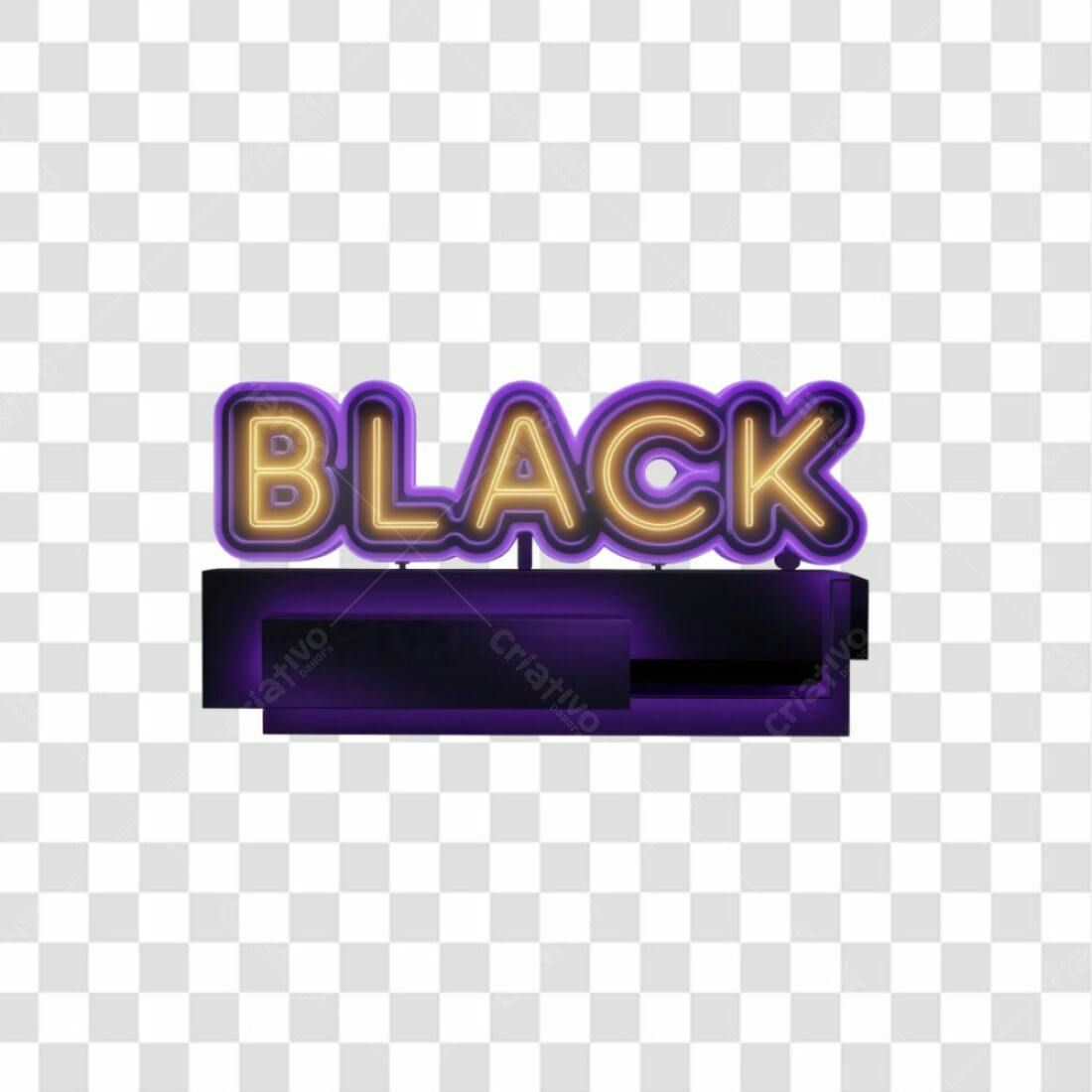 Icone Black Friday PNG com fundo transparente