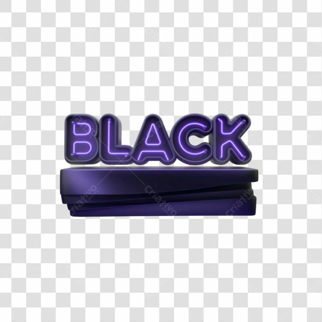 Icone Black Friday PNG com fundo transparente