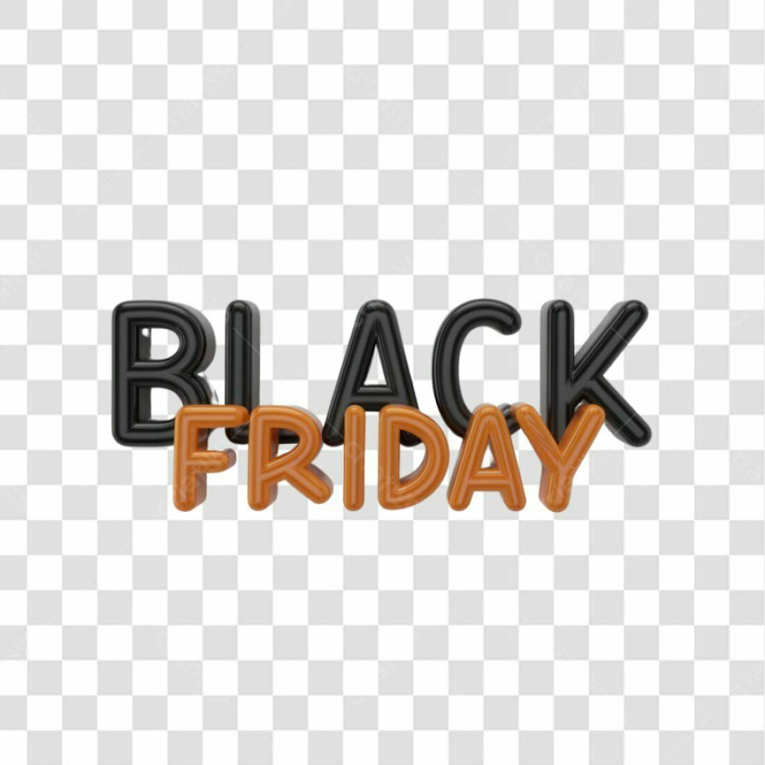 Banner Black Friday PNG com fundo transparente