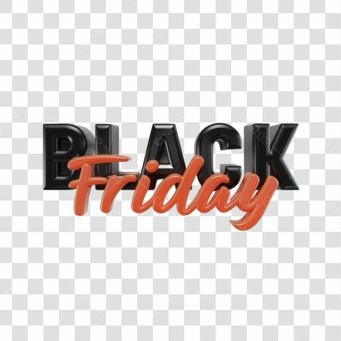 Banner Black Friday PNG com fundo transparente