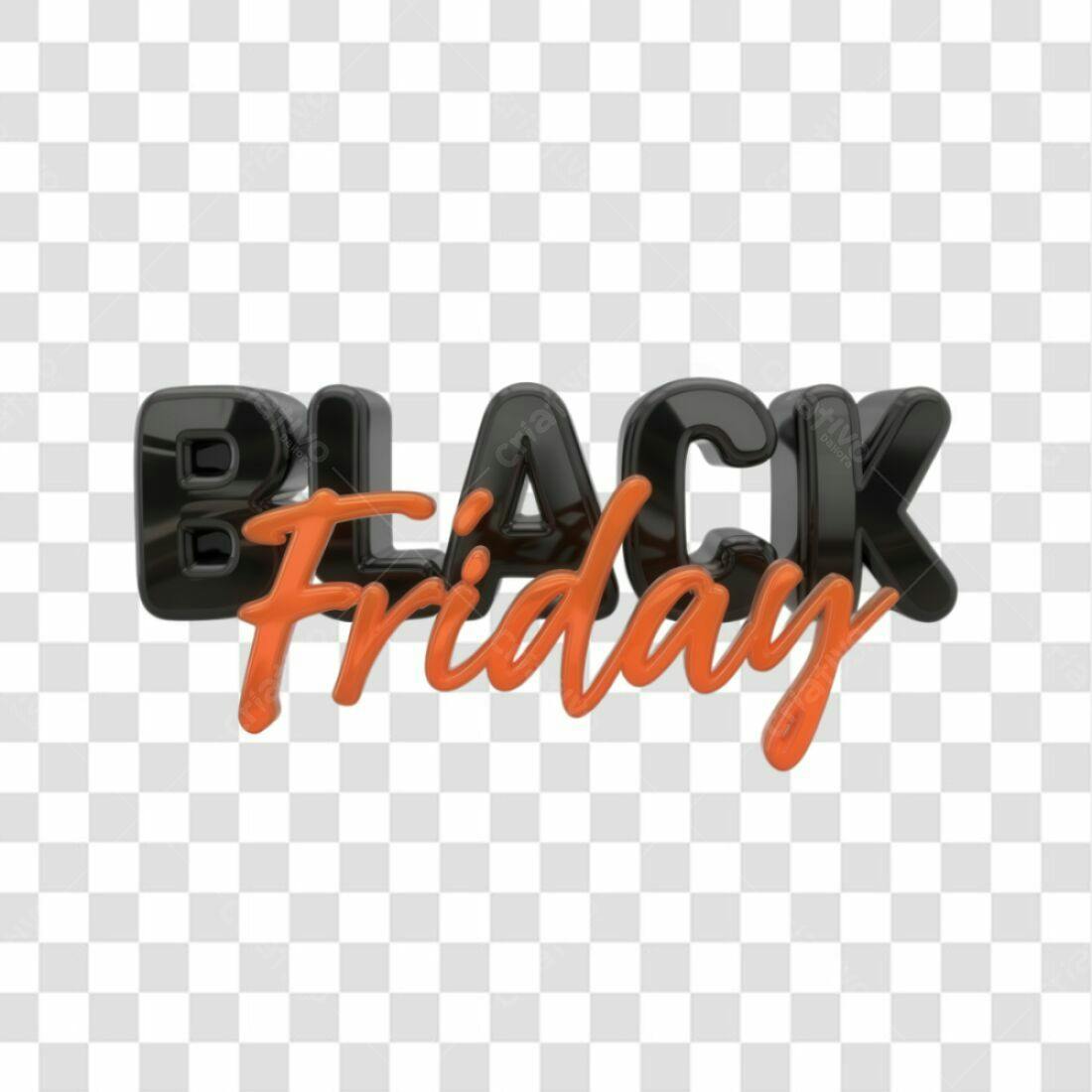 Banner Black Friday PNG com fundo transparente