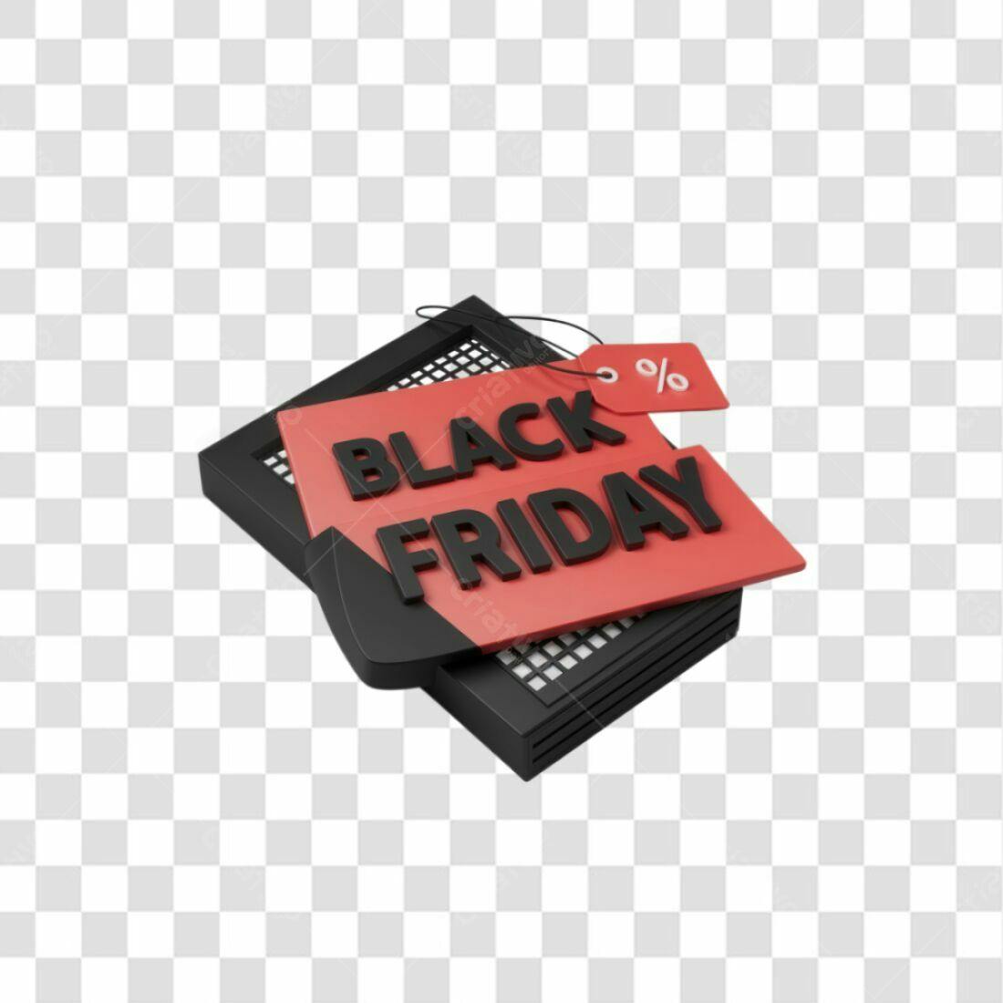 Banner Black Friday PNG com fundo transparente
