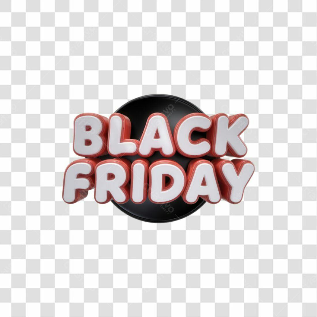 Selo Black Friday PNG com fundo transparente