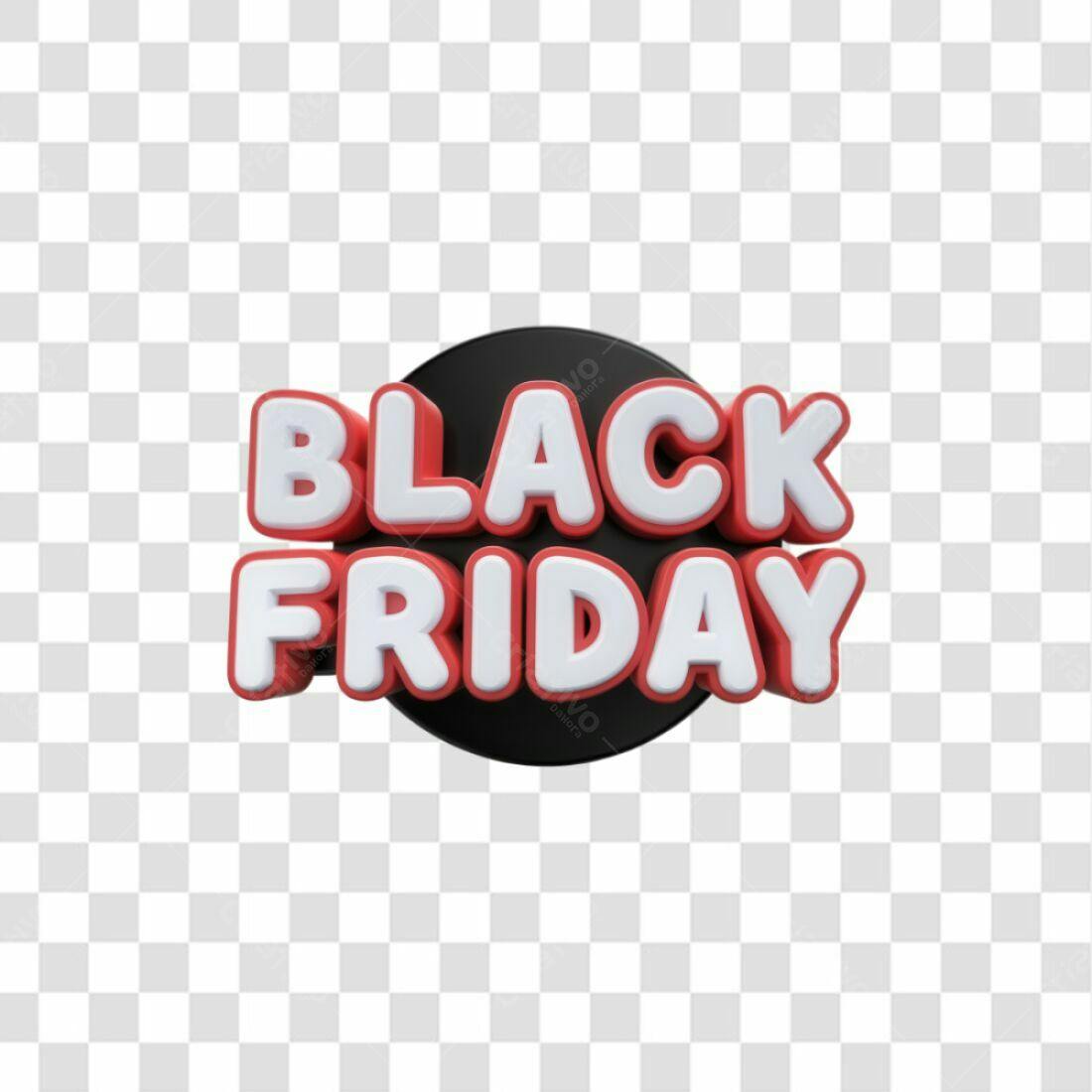 Selo Black Friday PNG com fundo transparente