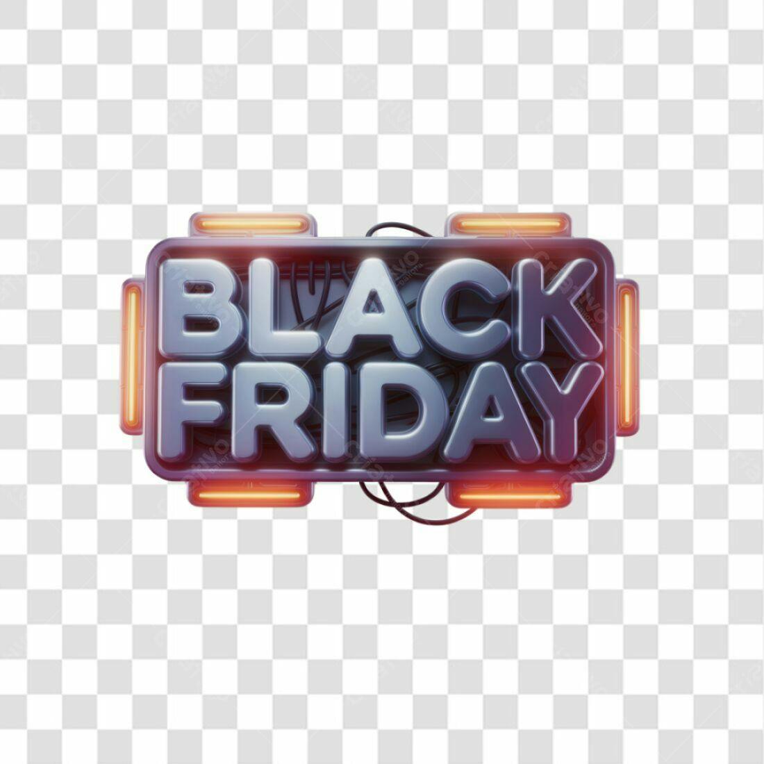 Banner Black Friday PNG com fundo transparente