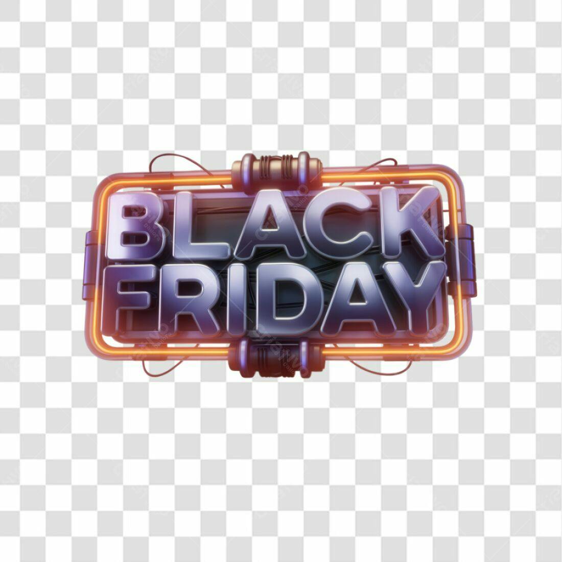 Banner Black Friday PNG com fundo transparente