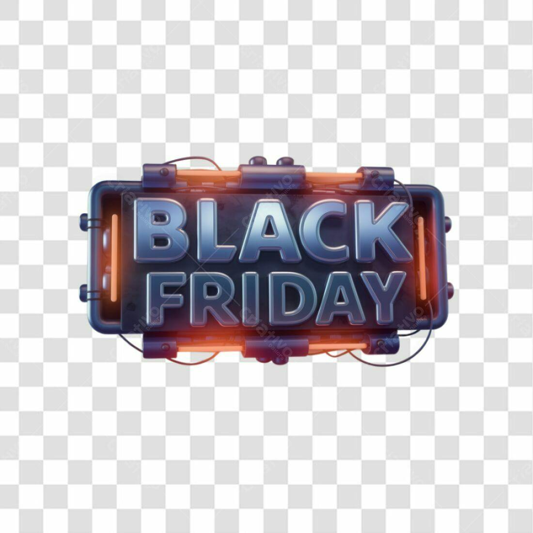 Banner Black Friday PNG com fundo transparente