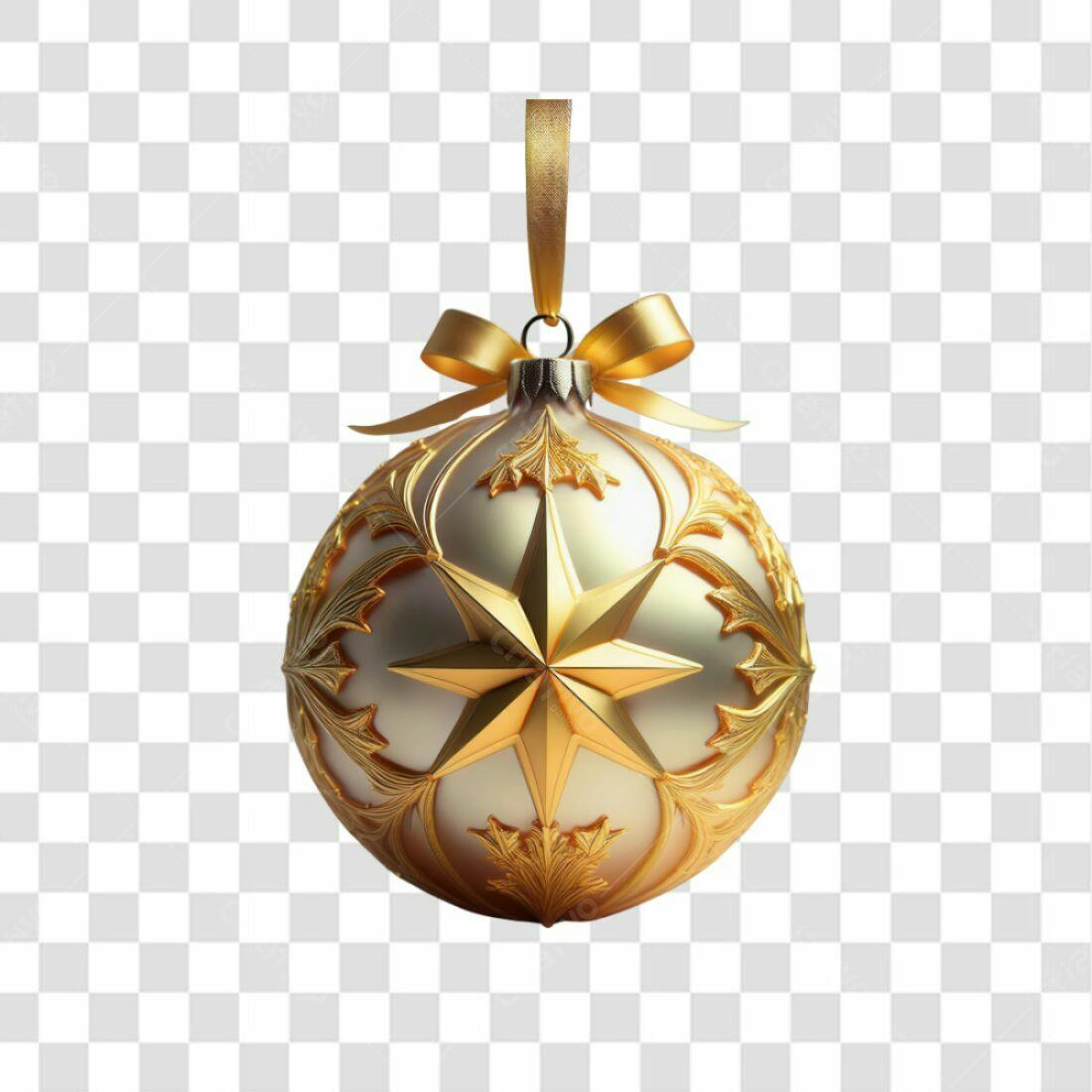 Enfeite Natalino PNG com fundo transparente