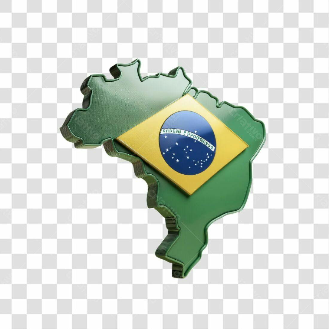 Icone Brasil Mapa PNG com fundo transparente