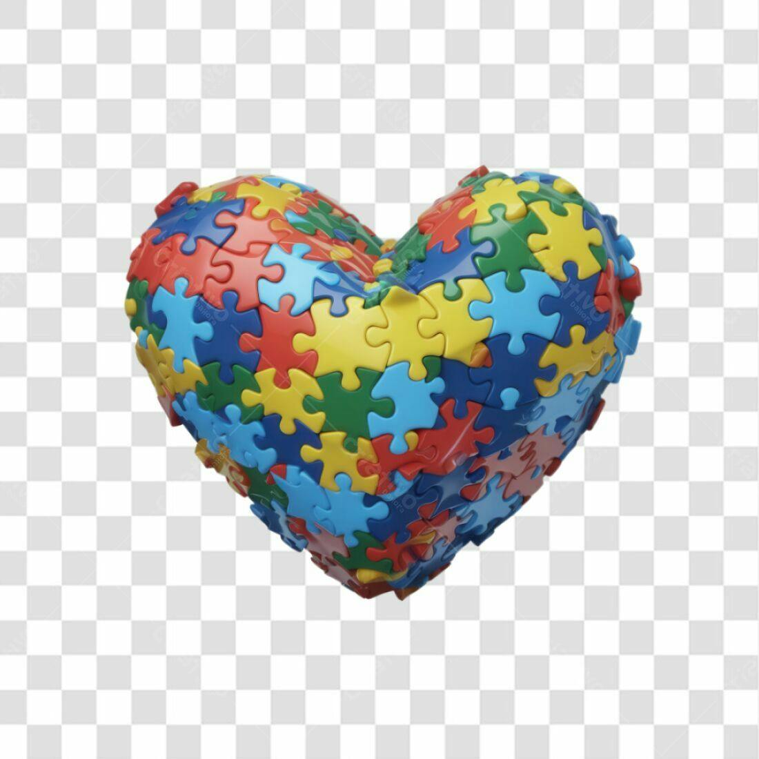 Icone Dia Mundial do Autismo PNG com fundo transparente