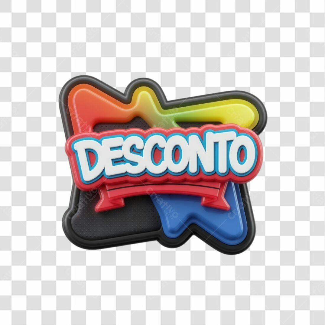Selo Desconto com fundo transparente PNG