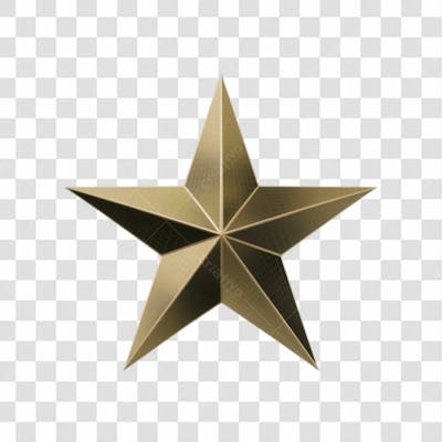 Selo 3D Render Estrela De Natal Elemento Ícone Psd Png