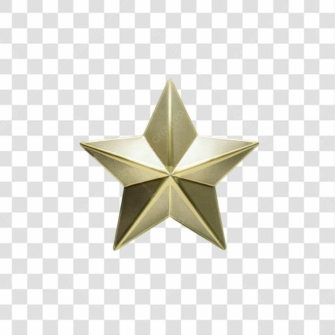 Icone Estrela Dourada PNG com fundo transparente