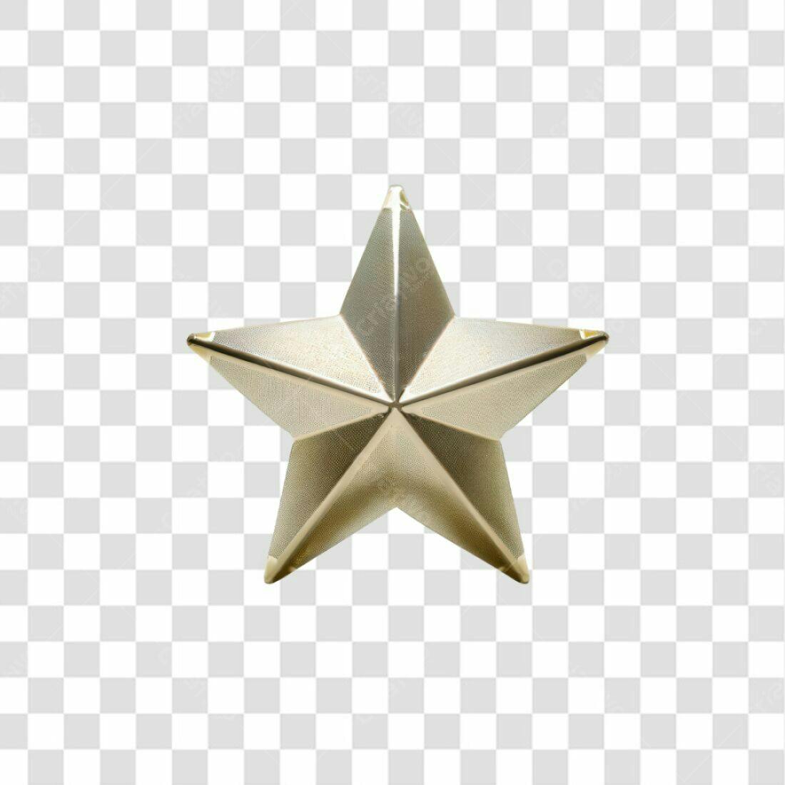 Icone Estrela Dourada PNG com fundo transparente
