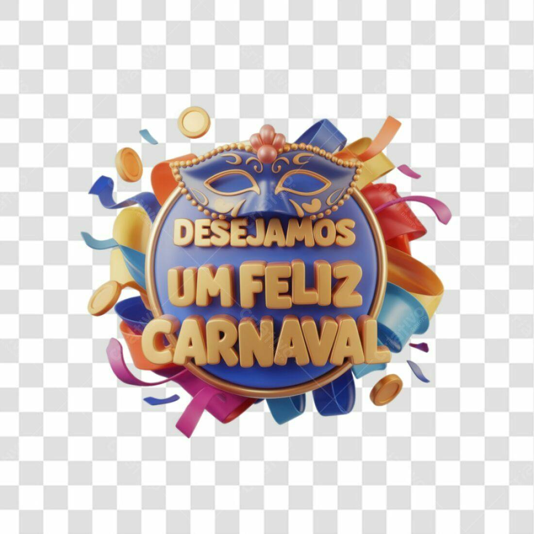Selo Carnaval PNG com fundo transparente