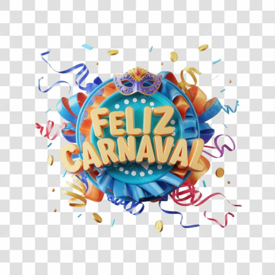 Icone Carnaval Feliz PNG com fundo transparente