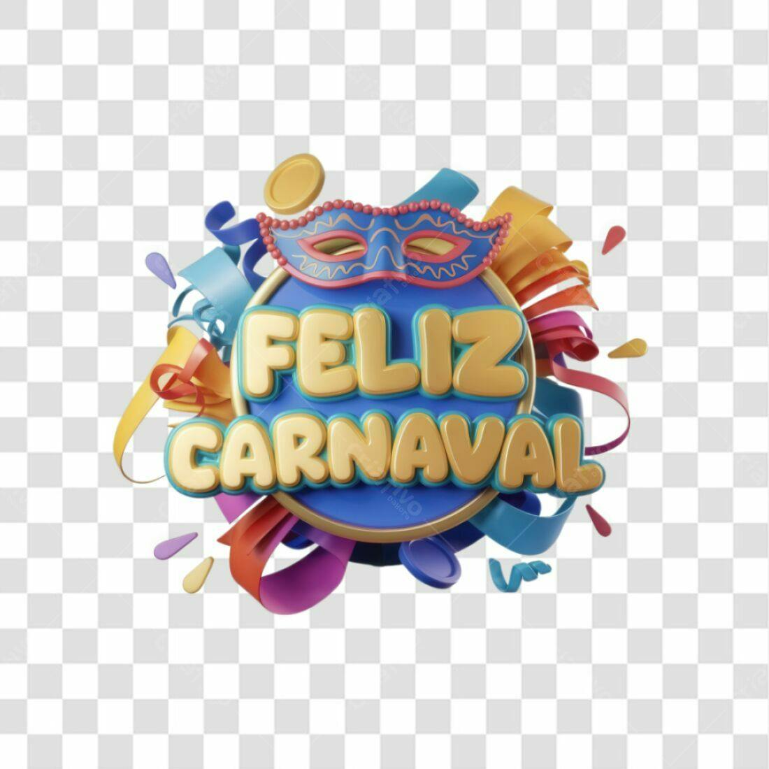 Icone Carnaval Feliz PNG com fundo transparente