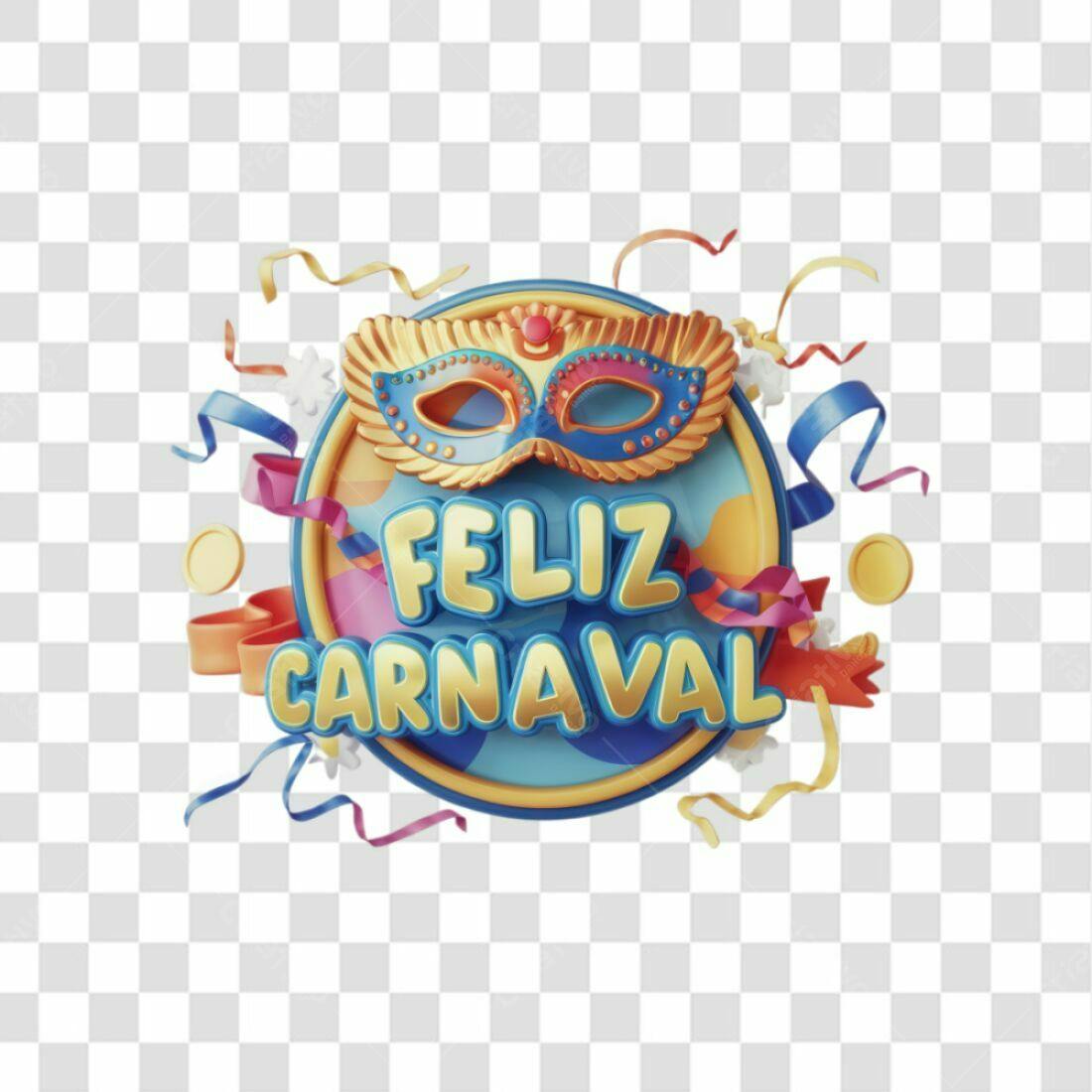 Icone Carnaval Feliz PNG com fundo transparente