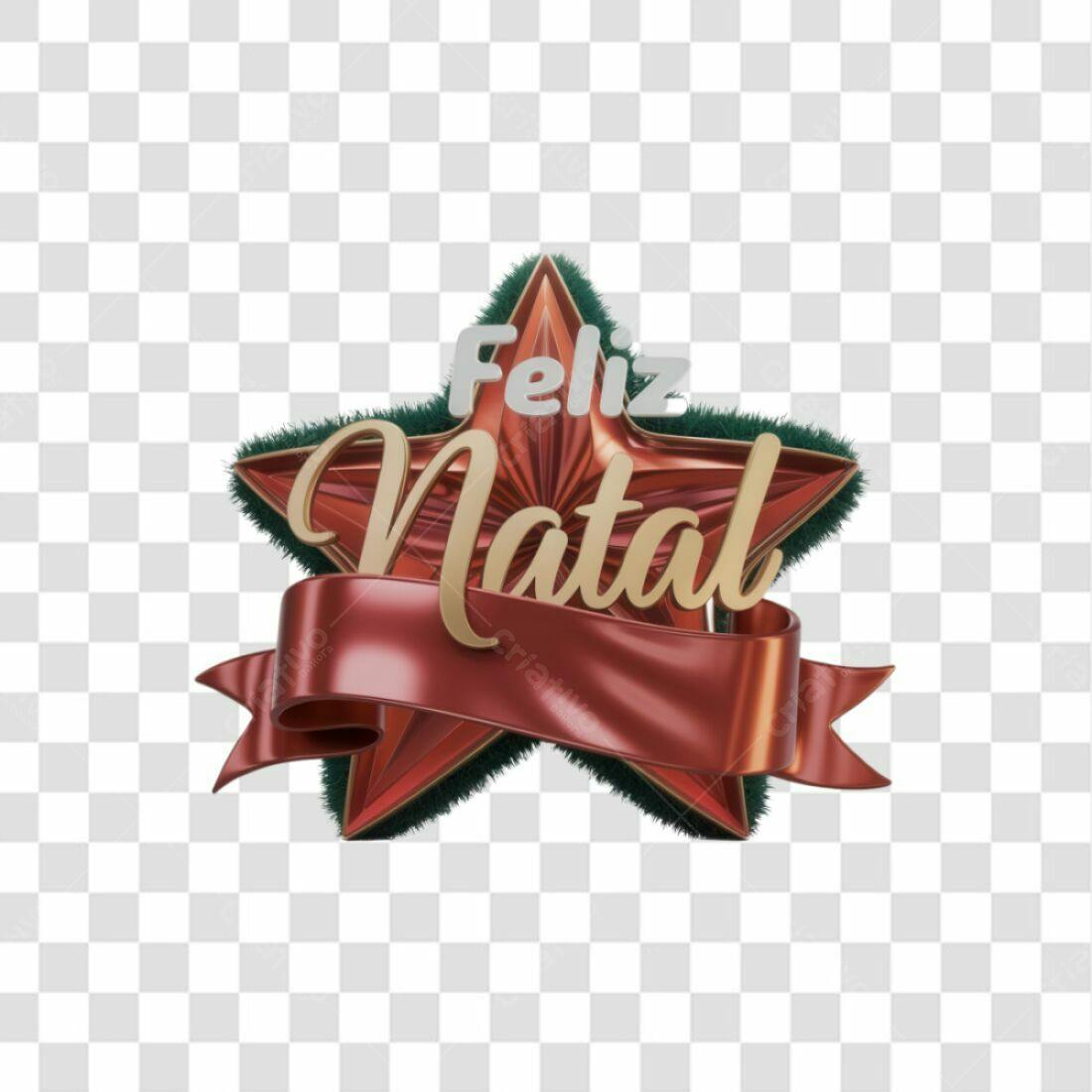 Icone Natalino Feliz Natal PNG com fundo transparente