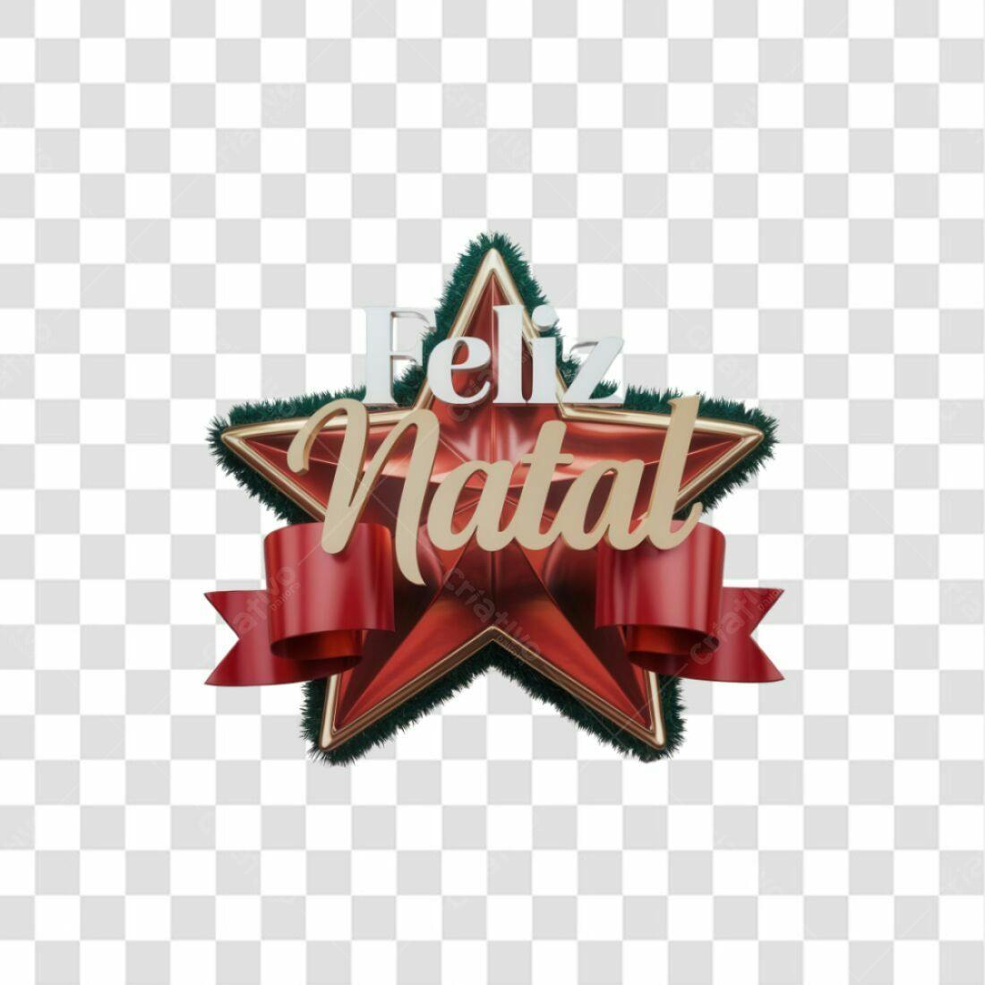 Icone Natalino Feliz Natal PNG com fundo transparente
